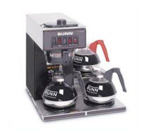 BUNN-O-Matic 13300.0013 VP17-3 BLK Pourover Coffee Brewer, 3 Lower Warmers, Each