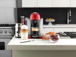 Nespresso VertuoLine Coffee and Espresso Maker with Aeroccino Plus Milk Frother, Black N2