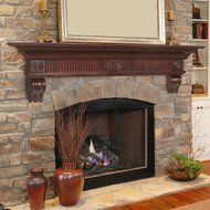 Devonshire Fireplace Mantel Shelf Finish: Cherry Distressed, Shelf Length: 60"