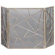Marco Global Bazaar Silver Leaf Iron Fireplace Screen