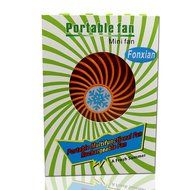 Fonxian Mini Portable Fan Rechargeable Battery Powered Small Table Fan with 3-level Speed (Orange) N7