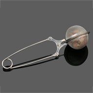 Stainless Steel Tea Ball Infuser Leaves Mesh Spoon Filter Squeeze Strainer (Style 1)