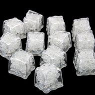 LUCKSTAR&reg; Simulation Ice Cube, 12PCs Plastic Multi-Color Luminous Ice Cube with Colorful Light for Halloween Party...