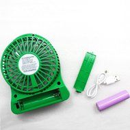 Fonxian Mini Portable Fan Rechargeable Battery Powered Small Table Fan with 3-level Speed (Orange) N12