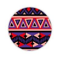 Generic Kawaii Mdf Design With Aztec Tribal Pattern Coaster N2