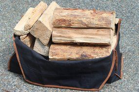 Northern Outback Firewood Carrier Log Tote - LUMBERJACK Edition - BEST Firewood Carrier 16oz Canvas Log Tote N4