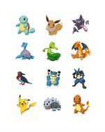Pokemon edible party cupcake toppers image sheet