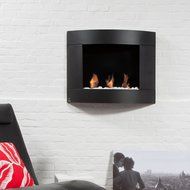 Bio Blaze BB-D1B Diamond Type 1 Wall Mount Fire Place, Black N3