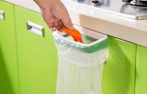 Lisingtool Garbage Bags,Hanging Kitchen Cupboard Cabinet Tailgate Stand Storage Garbage Bags Rack