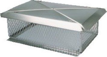 Fireside Knockdown style Multi Flue Hinged Chimney Caps,Screen Height 10",Dimension 24x42