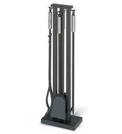 Contemporary Fireplace Tool Set, in Steel