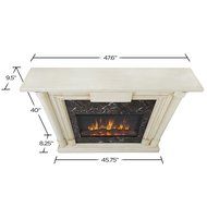 Real Flame Maxwell Electric Fireplace Whitewash N6