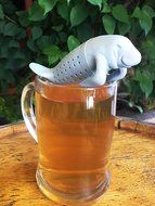 AKOAK Manatee Premium Food Grade Silicone Loose Leaf Tea Infuser,Gray