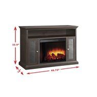 Pleasant Hearth 23-Inch Riley Espresso Media Electric Fireplace N2