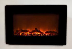 Wall Mounted Electric Fireplace, Smokeless Fireplaces, Wall Mount Heater, Modern and Contemporary Mantel, Portable... N5