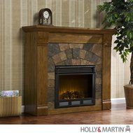Holly &amp; Martin Underwood Electric Fireplace Oak N4