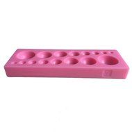 FLY Cake Mold Different Size Round Bead Shape 3D Silicone Mold Decoration,Pink