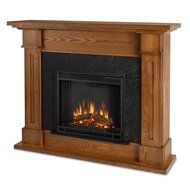 Real Flame 6030E Kipling Electric Fireplace, Medium, Burnished Oak N2