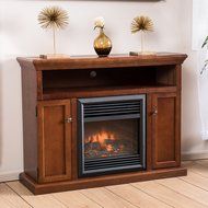 Ferris Electric Fireplace Media Console Mantel with Remote Control N3