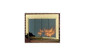 Hearth Craft 04717f Slimline4633Pol Fireplace Door-Masonry44; Polished Brass44; 46 x 33 In.
