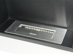 Utopia Alley Wall Mounted Ethanol Fireplace, Stainless Steel N2