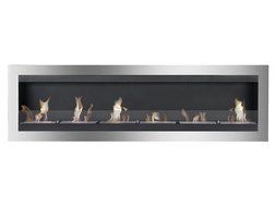 Ignis Maximum Wall Mount Ventless Ethanol Fireplace with Glass N3