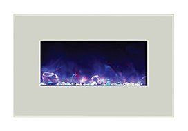 Amantii WM-BI-48-5823-WHTGLS Electric Fireplace N18