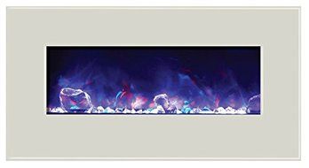 Amantii WM-BI-48-5823-WHTGLS Electric Fireplace N21
