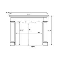 Pearl Mantels Deauville Wood Fireplace Mantel Surround N5
