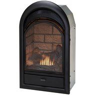Duluth Forge Dual Fuel Vent Free Fireplace Insert - 15,000 BTU, T-Stat, Brick Liner N2