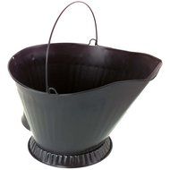 Alpine Flame Black Steel Coal Hod With Handle
