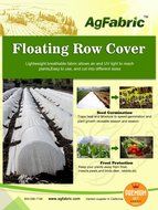 Agfabric - 1.2 Oz, 10x25ft, Plant Protection Blanket, Forst Cloth, Seed Cover, Row Cover, Plant Cover N2