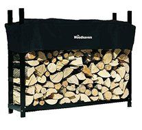 The Woodhaven 5 Foot Firewood Log Rack with Cover
