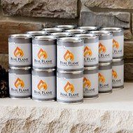 Real Flame 24 Pack of 13 oz Gel Fuel Cans for Fireplace