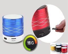 Mini bluetooth speaker, inShang 7 colors Flash LED Bluetooth mini speaker support hands free and TF card/USB,... N5