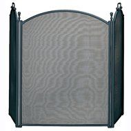 UniFlame 3 Panel Woven Mesh Deluxe Plated Fireplace Screen N2