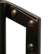 Wazee Five Piece Fireplace Tool Set, Heavy Duty Black Steel with Oil-Rubbed Bronze Accents - Tend To Your Fire...