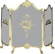 Uniflame 3 Panel Solid Brass Aviary Fireplace Screen