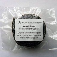 Midwest Hearth Wood Stove Replacement Gasket for Woodburning Stoves - Graphite Impregnated Fiberglass Gaskets... N13