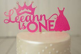 Girl Birthday Cake Topper - Cupcake Toppers - Personalized - Customized