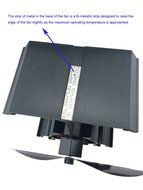 Heat Powered Stove Fan for Wood / Log Burner/Fireplace - Eco Friendly(Black) N4