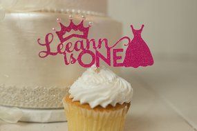 Girl Birthday Cake Topper - Cupcake Toppers - Personalized - Customized N2