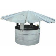 Billy Penn Cap Vent Round 8In Galv Steel 8105
