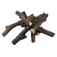 PyroMania Ceramic 6 Piece Brush Wood Set for Fire Pits