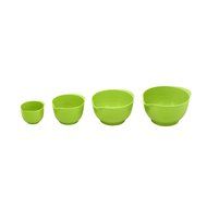 Melamine Mini Prep Bowl Set of 4, Green