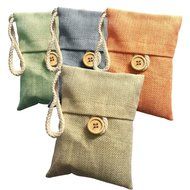 LWD 2 Pack the Home/ Car in Addition to Taste Natural Auto Air Purifying Bamboo Charcoal Bags, Air Freshener -... N4
