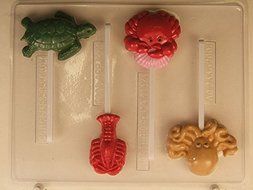 Sea Creatures (sea turtle, octupus, lobster, crab) AO233 All Occasion Chocolate Candy Mold
