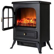FIREBIRD 15" 1500W Adjustable 2 Setting 5200BTU Freestanding Portable Tempered Glass Electric Fireplace Stove... N3
