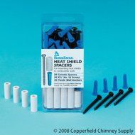 HomeSaver Heat Shield Spacers-pack Of 30, 2.5" Long, #10 Screws, And 30 Plastic Anchors