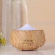 250ml Aromatherapy Essential Oil Diffuser, Wood Grain (Black) N4